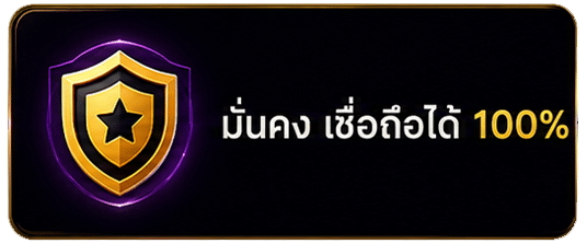 มั่นคง เชื่อถือได้ 100%